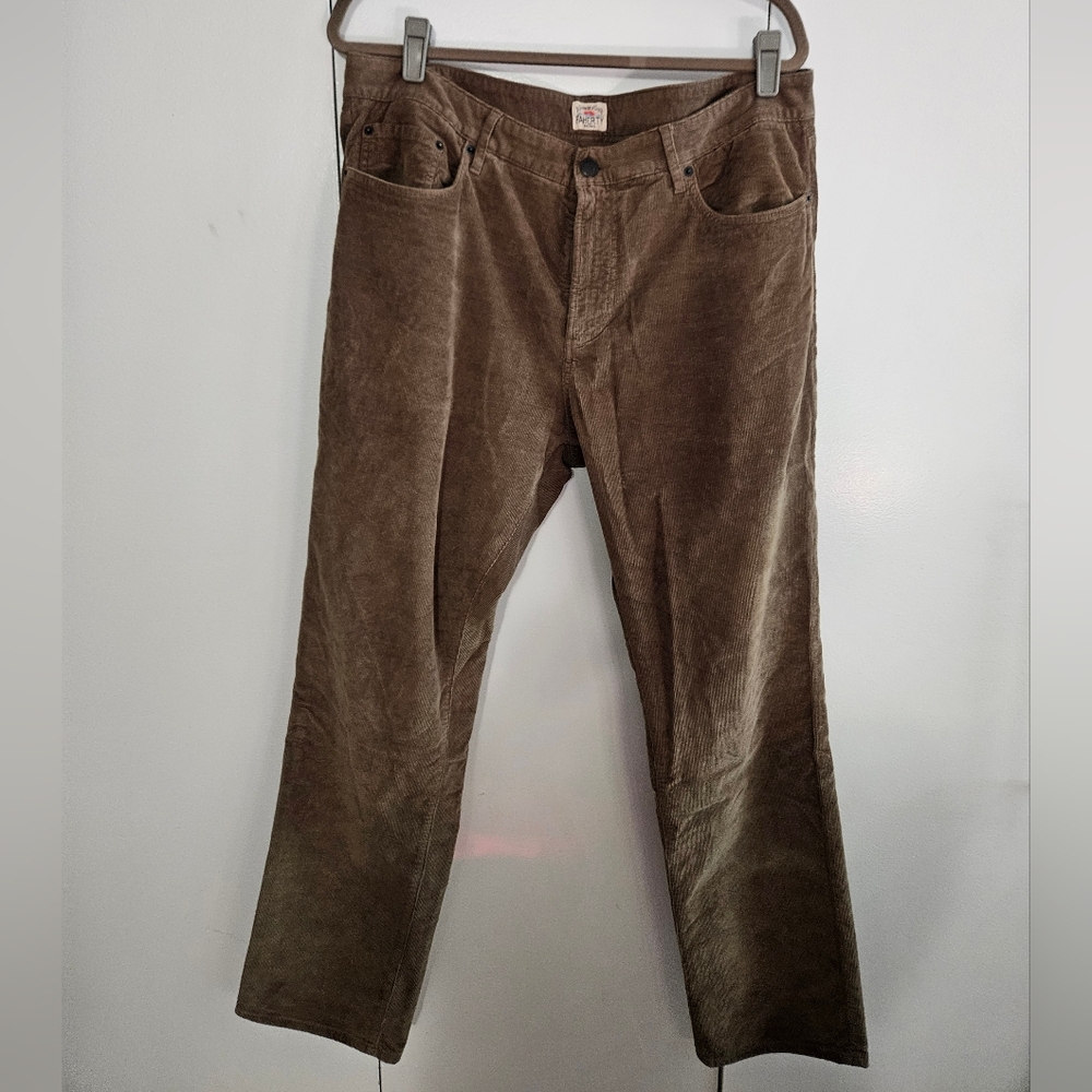 Faherty Mens Size 35 Corduroy Brown Pants